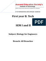BS 104 - Biology For Engineers - NEP Based