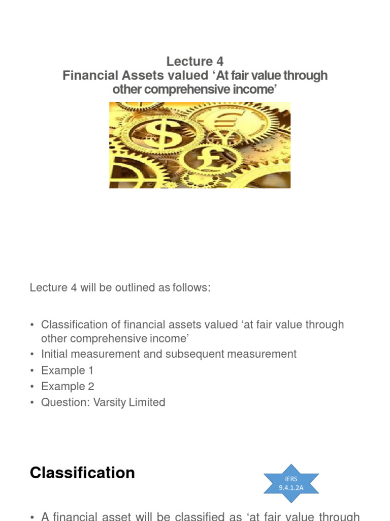 Fair Value Financial Assets Explained | PDF | Fair Value | Income