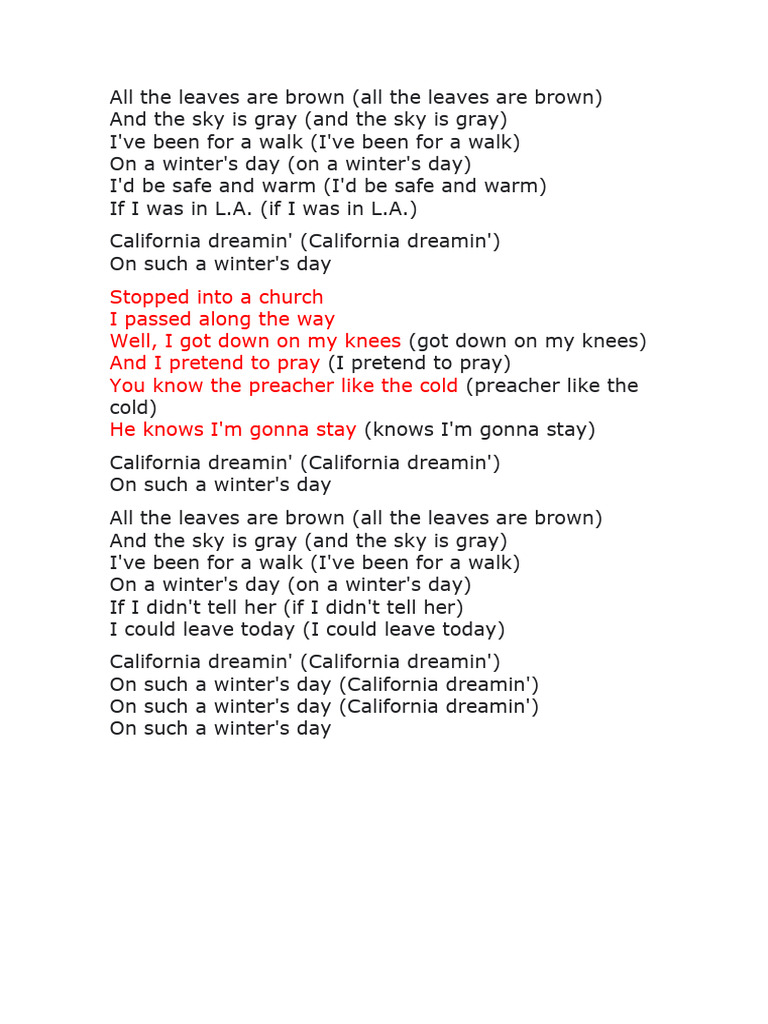 a friend in california lyrics