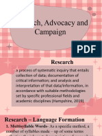 Advocacy and Campaign