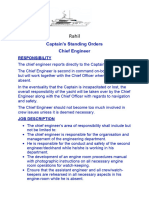 Standing Orders Chief Engineer