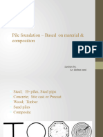 Pile Foundation - Based On Material