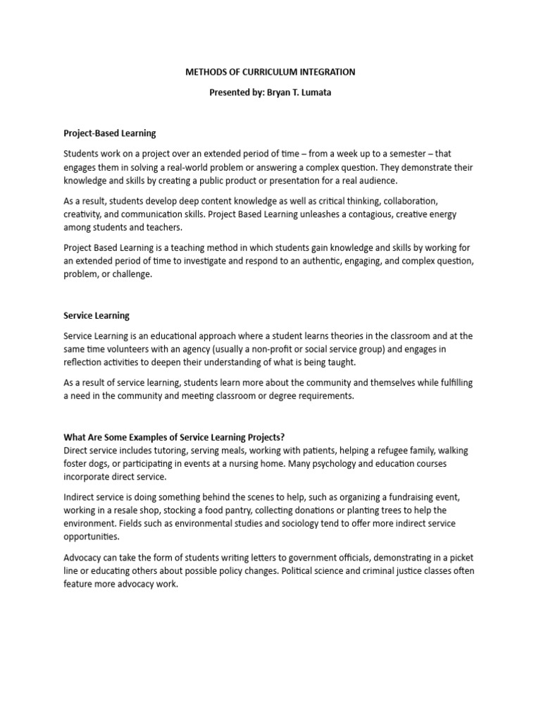 methods-of-curriculum-integration-pdf-curriculum-project-based