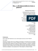 Eduardo de Assis Duarte - Entre Orfeu e Exu, A Afrodescendência Toma A Palavra - Literatura Afro-Brasileira