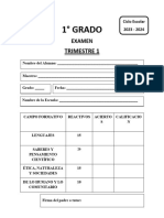 1° Examen Trimestre