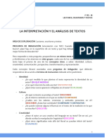 La Interpretación y El Análisis de Textos