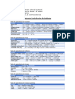 Tabla de Equivalencias