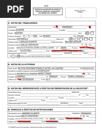 Solicitud EX-26 para Modificación de Residencia | PDF