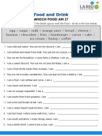Food Worksheet Descriptions