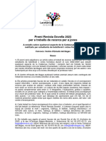 Bases Premi Revista Dovella 2023 - OC