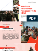 Panduan Rekrutmen Pengajar Muda XXVII