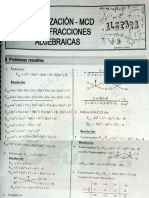 UNICA 05. Álgebra Factorización-MCD-MCM-Fracciones Algebraicas