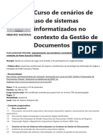 Curso de Cenários de Uso de Sistemas Informatizados No Contexto Da Gestão de Documentos