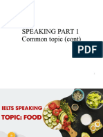 Speaking (Food & Health)