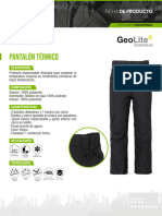 Ficha Proveedor Pantalon Termico Geolite 111349