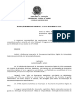 UFLA - Resolução 67-23.11.2022 - Política de Preservação de Documentos Arquivísticos Digitais Da UFLA