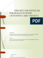 Kriteria Keluar Instalasi Perawatan Intensif (Intensive Care
