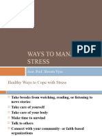 Ways To Manage Stress