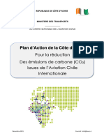 Plan D'action de La Côte D'ivoire Pour La Déduction Du CO2 de L'aviation Internationale