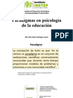 Sesión 2-Paradigmas y Procesos Psicologicos en Psicología de La Educación