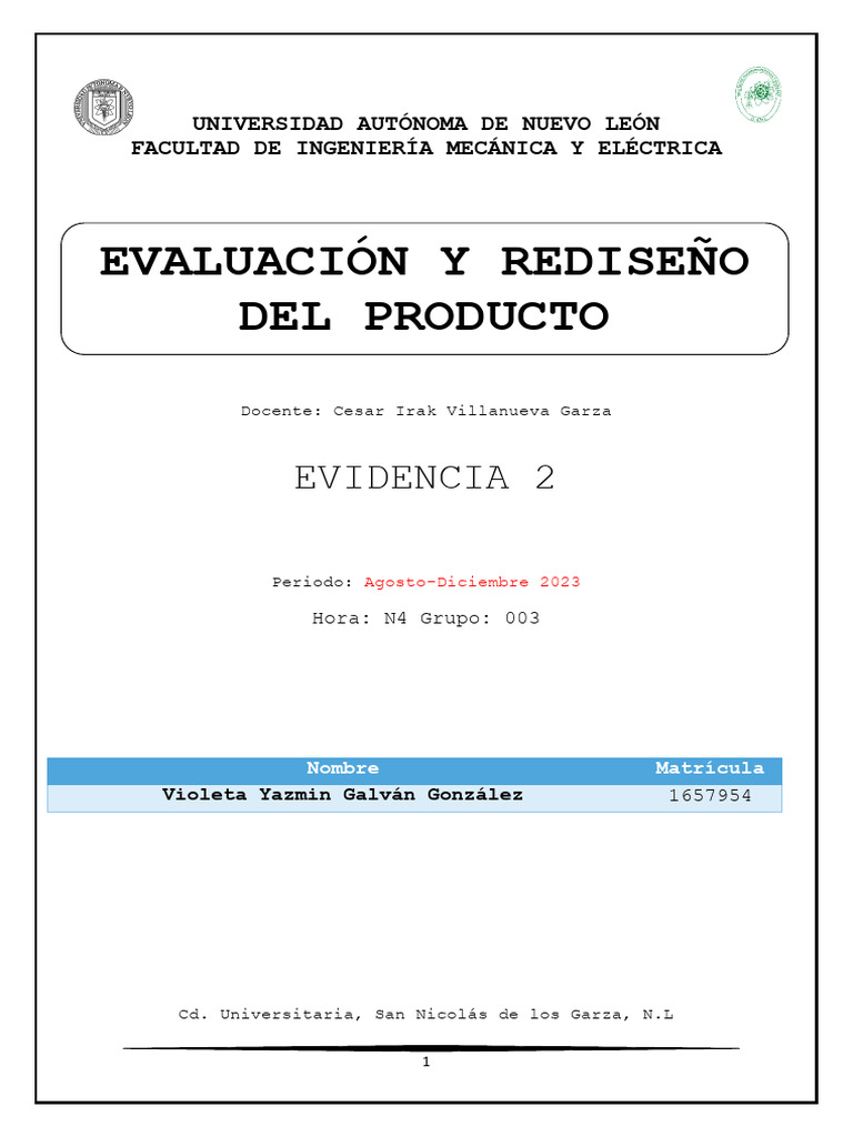 Evidencia 2 - 1657954 | PDF