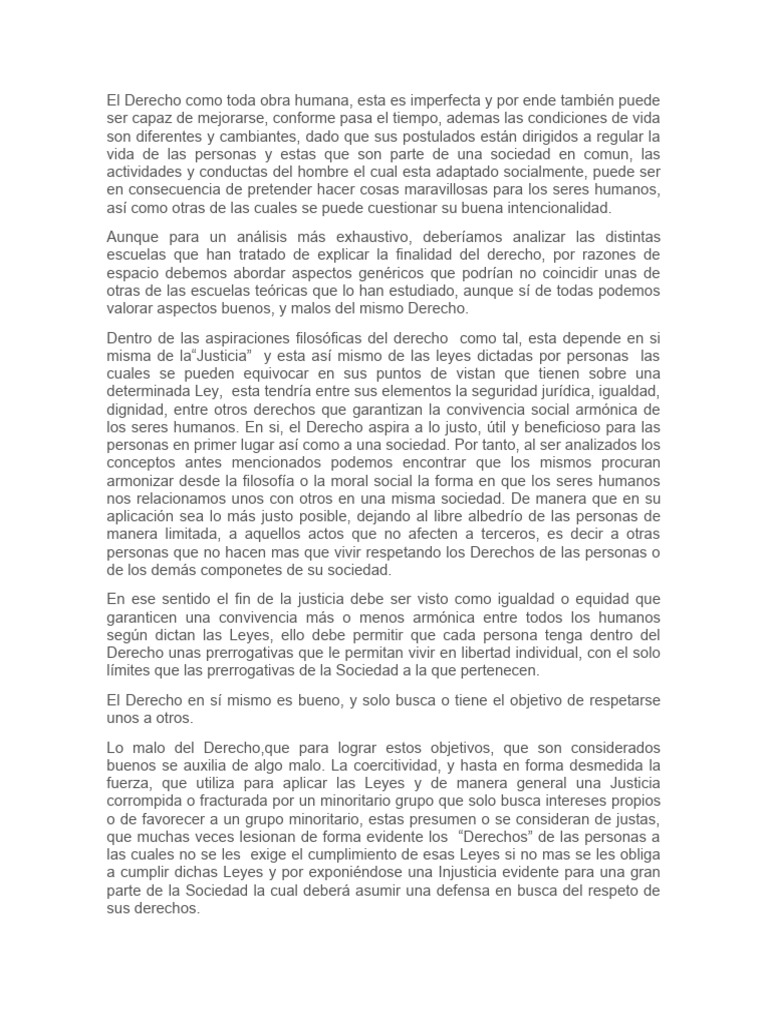 Plantamiento Del Derecho en Contra | PDF | Justicia | Crimen y violencia