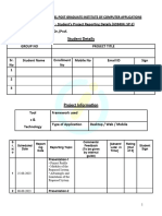 MCA Semester-3 SP-2 ProjectReporting-Report (Batch 22-24)