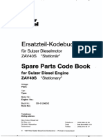 ZAV 40S Sprare Parts Code Book