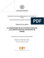 Universidad de Valladolid - Retroactividad y Ultractividad de Los Convenios Colectivos de Trabajo