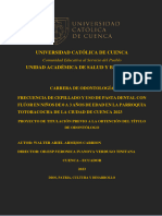 Frecuencia de Cepillado Cuenca Ecuador