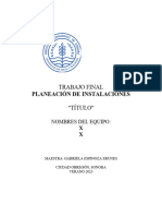 Guia Trabajo Final Planeación de Instalaciones (Nueva Instalación)