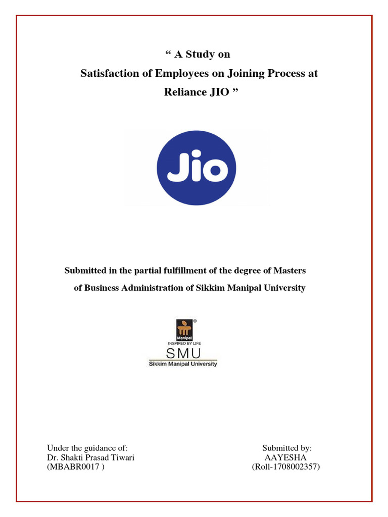 Employee Satisfaction in Joining Process | PDF | Recruitment | Job ...