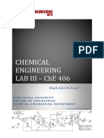 ChE406 Chemical Engineering Lab III Manual