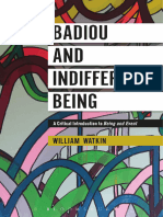 William Watkin - Badiou and Indifferent Being - A Critical Introduction To Being and Event-Bloomsbury (2017)