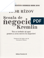 Scoala de Negociere Kremlin - Igor Rizov