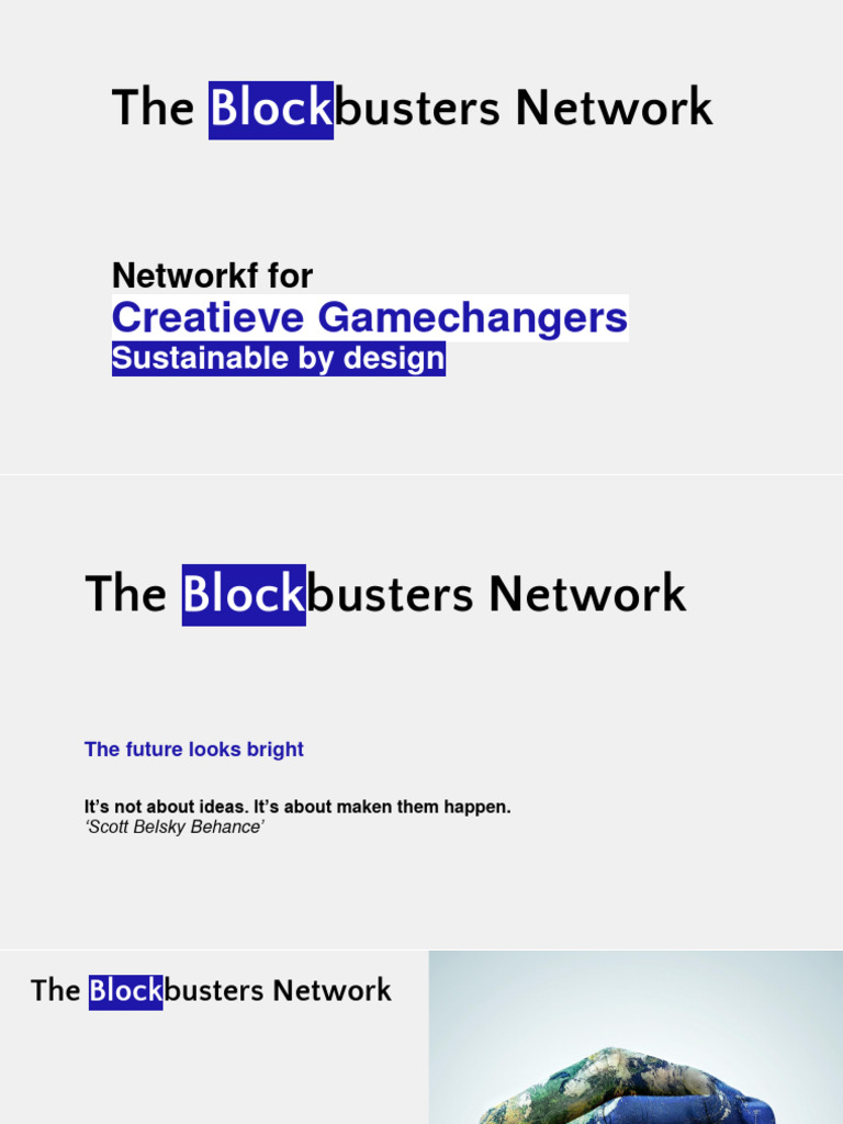 Blockbusters Network: Creative Sustainability | PDF | Electronic Waste ...