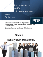 Diapositiva Tema 1 La Empresa y Su Entorno
