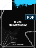 Filming Recommendations