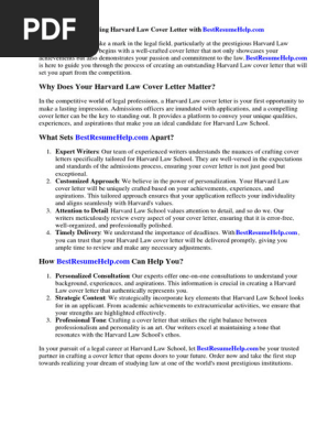 Harvard Law Cover Letter
