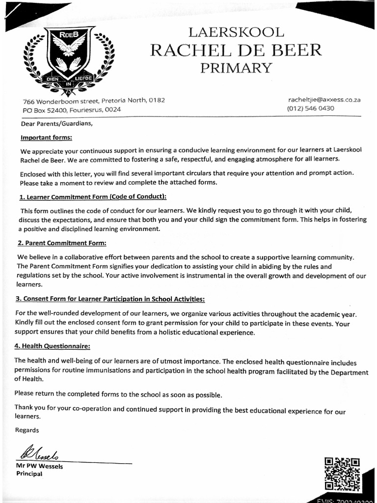 Important Forms Circular | PDF