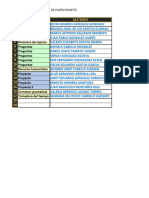 Lista de Participantes