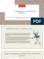 MATRIZ POP (Producto - Organización - Proceso