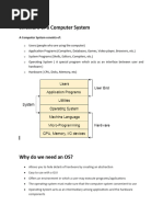 Introduction To Operating Systems