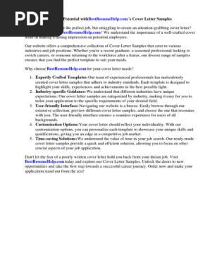 Cover Letter Sample Download Doc