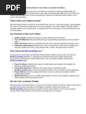 Citation Format Harvard