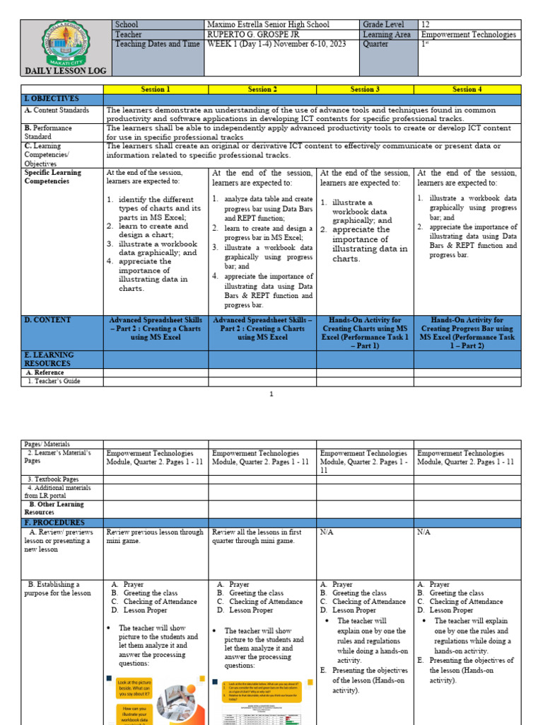 Empowerment Technologies Quarter2 Week#1 | PDF | Educational Technology ...