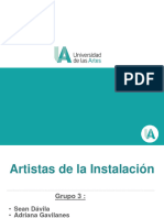 Artistas de Instalación