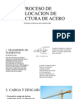 Proceso de Colocacion de Estructura de Acero