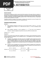 Additional Mathematics: Paper 0606/01 Paper 1