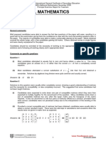 Additional Mathematics: Paper 0606/01 Paper 1